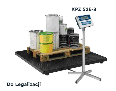Waga platformowa typ KPZ 2 1х1.25 do legalizacji, 1000x1250, 600, 0.2, Nie, z VAT